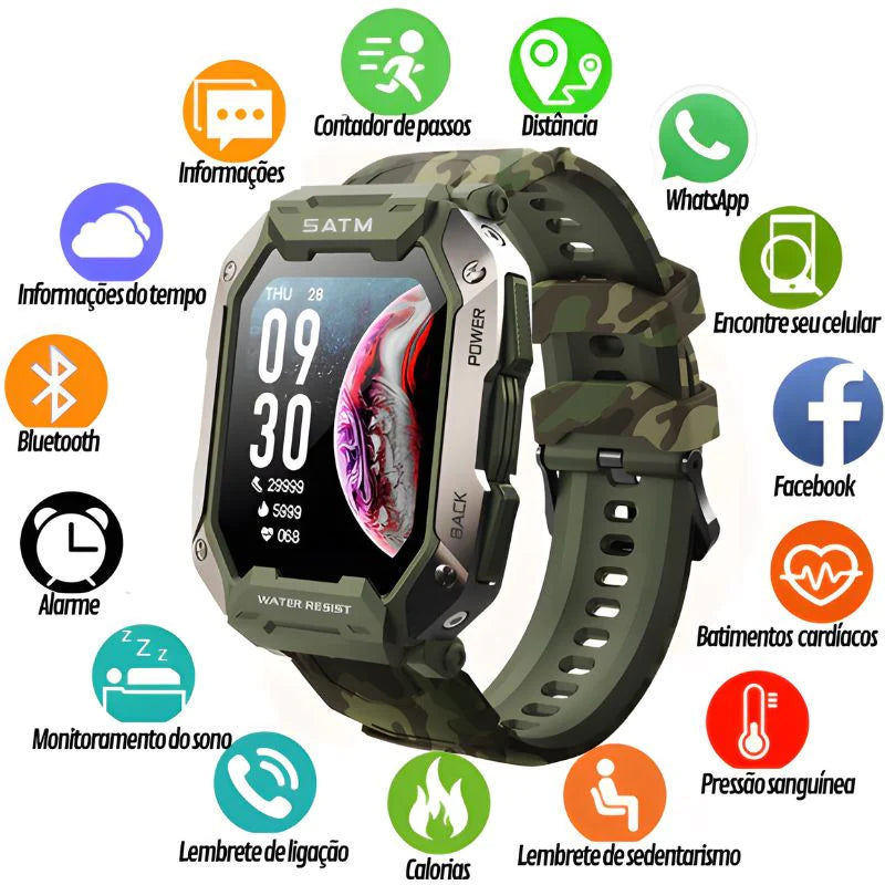 Relógio Smartwatch Max Rock Ultra [Últimas unidades]