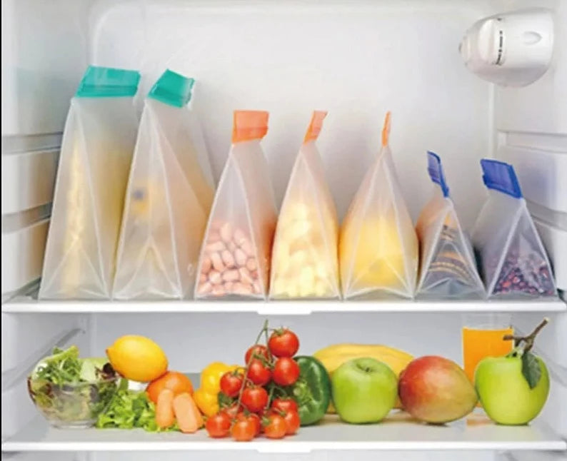 Sacos Para Freezer - Kits Em Silicone Reutilizável