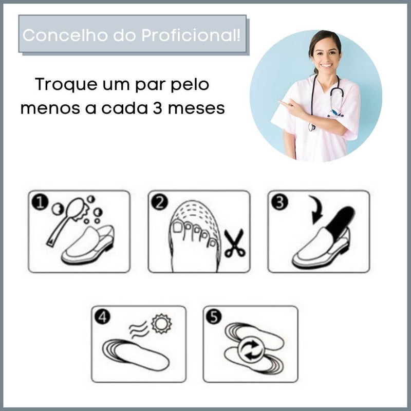 Palmilha Ortopédica ortolife - center utilidades