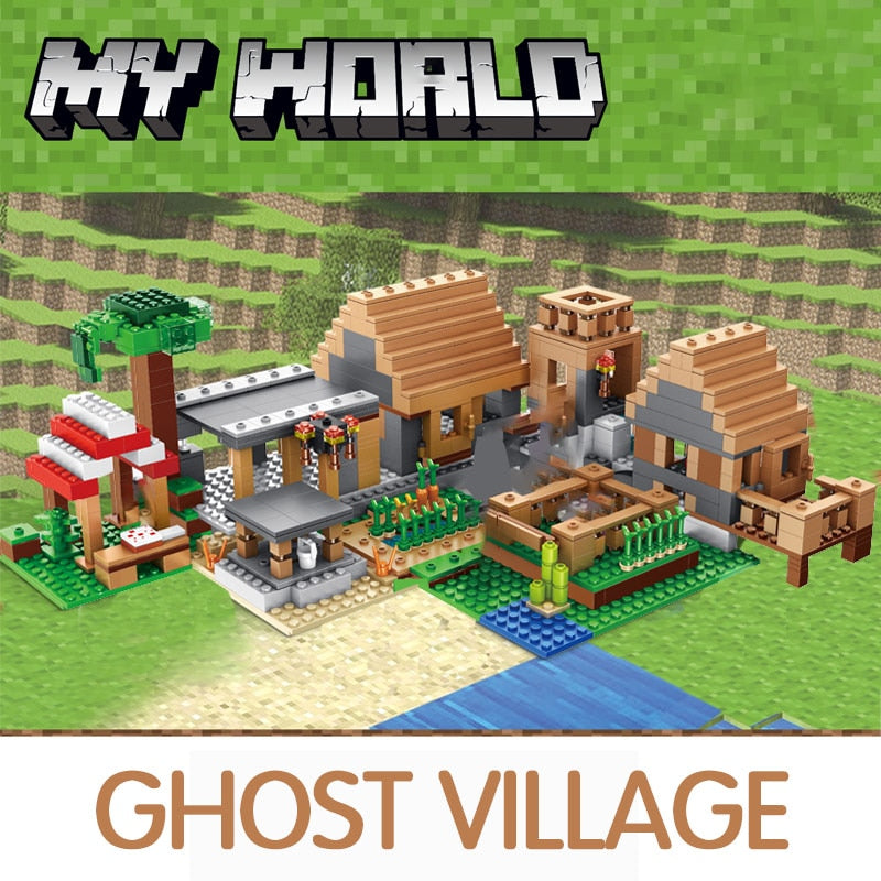 Lego Minecraft - A Vila fantasma 838 Peças - Center Utilidades