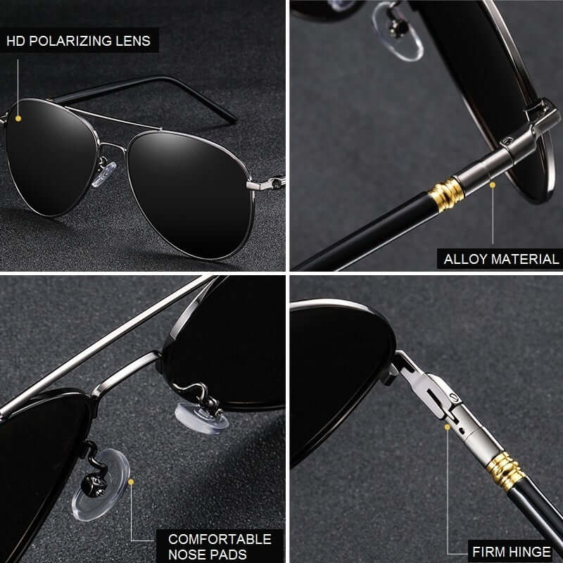 Óculos de Sol Aviador Polarizado - Center Utilidades