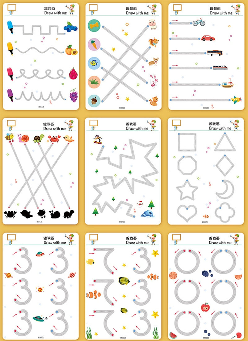 Caderno de Traço e Desenho Infantil - MagicBook - Center Utilidadess