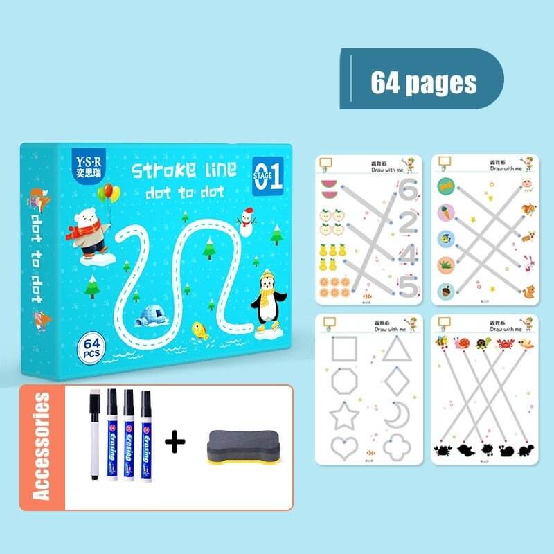 Caderno de Traço e Desenho Infantil - MagicBook - Center Utilidades