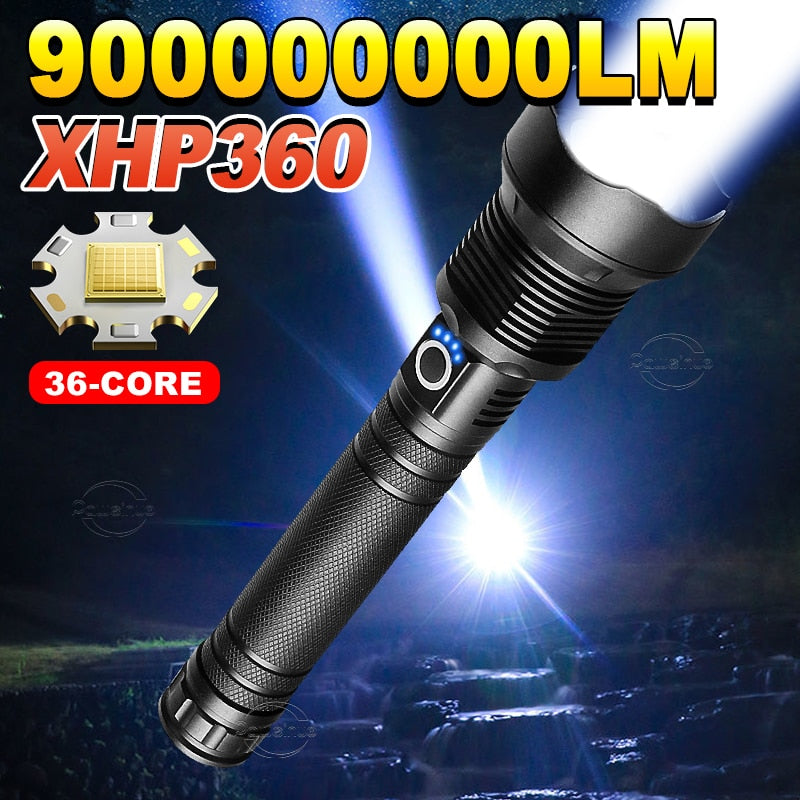 Lanterna Tatica XHP 360 9000 LM Super Potente - center utlidades