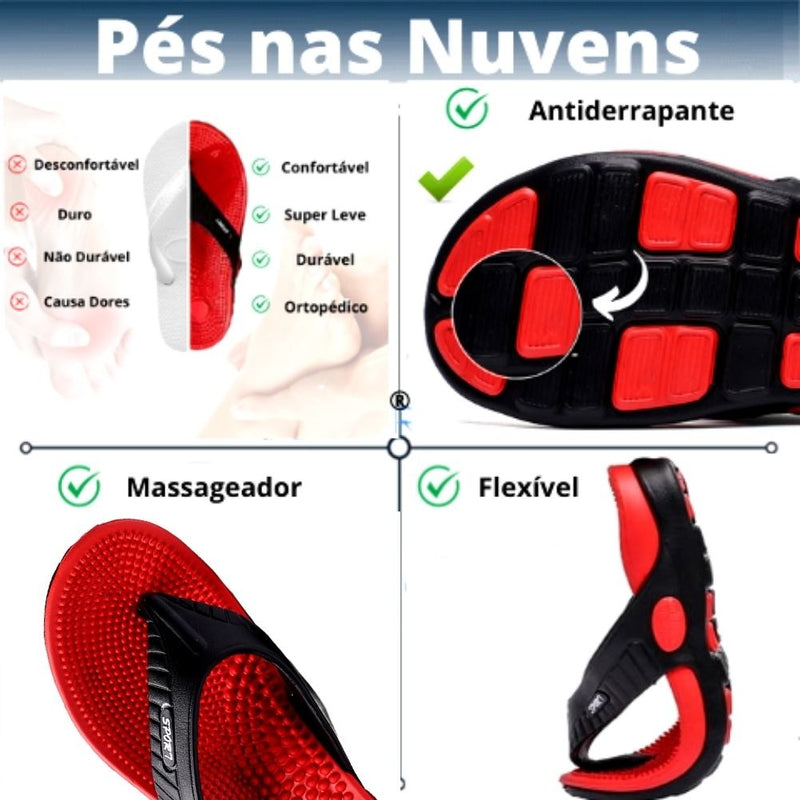 Chinelo Confortável Massageador - Sport - Center Utilidades