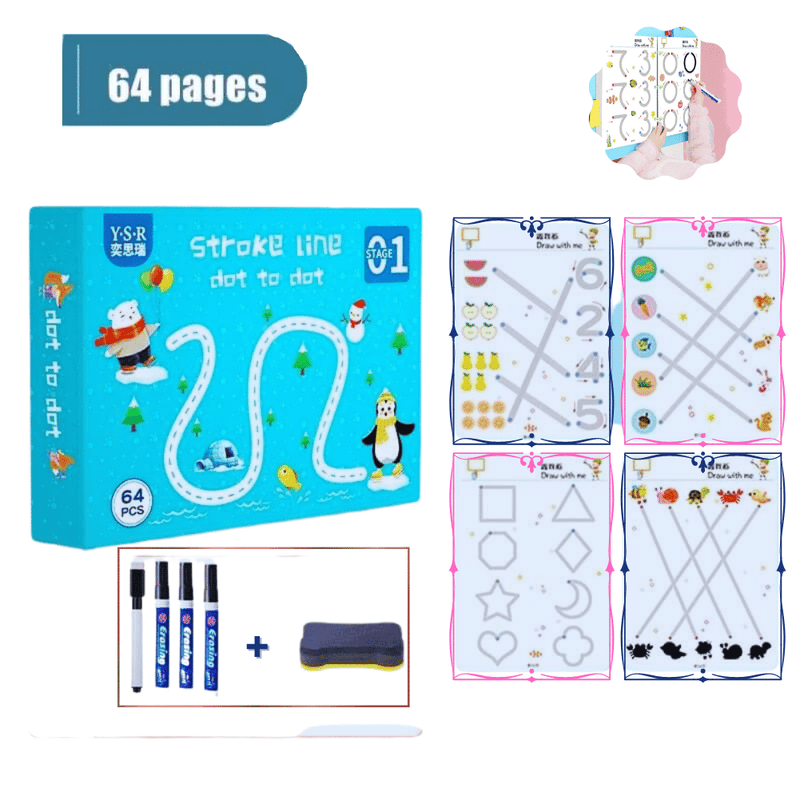 Caderno de Traço e Desenho Infantil - MagicBook